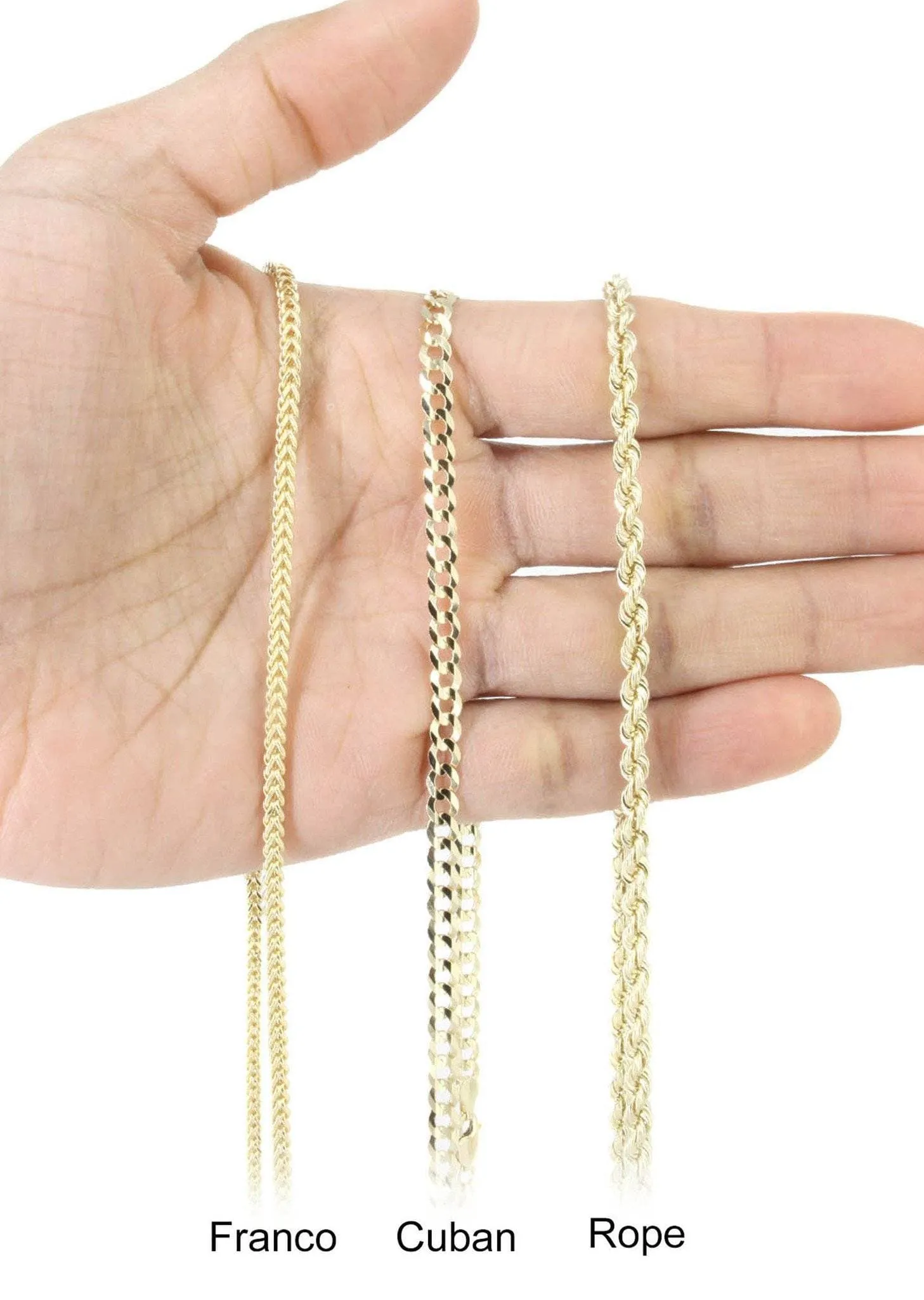 10K Yellow Gold Baguette Cross Necklace | Appx. 14.7 Grams