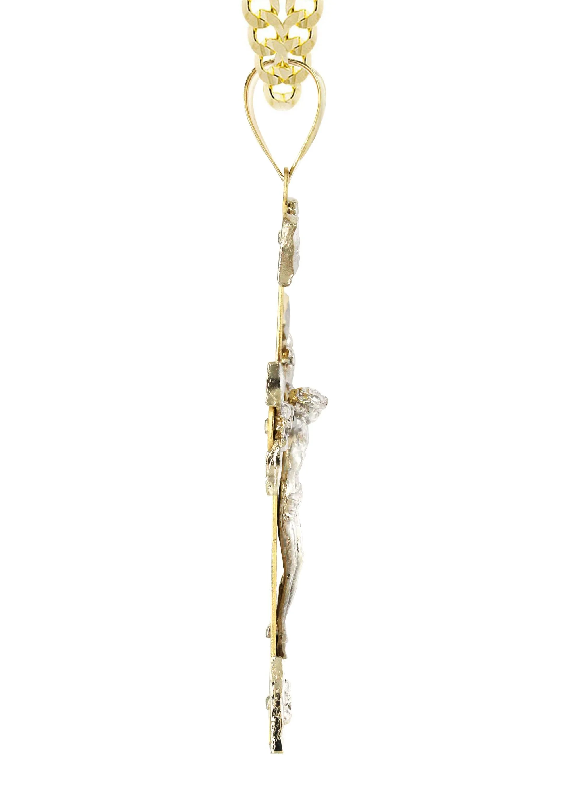 10K Yellow Gold Cross / Crucifix Necklace | Appx. 21.2 Grams