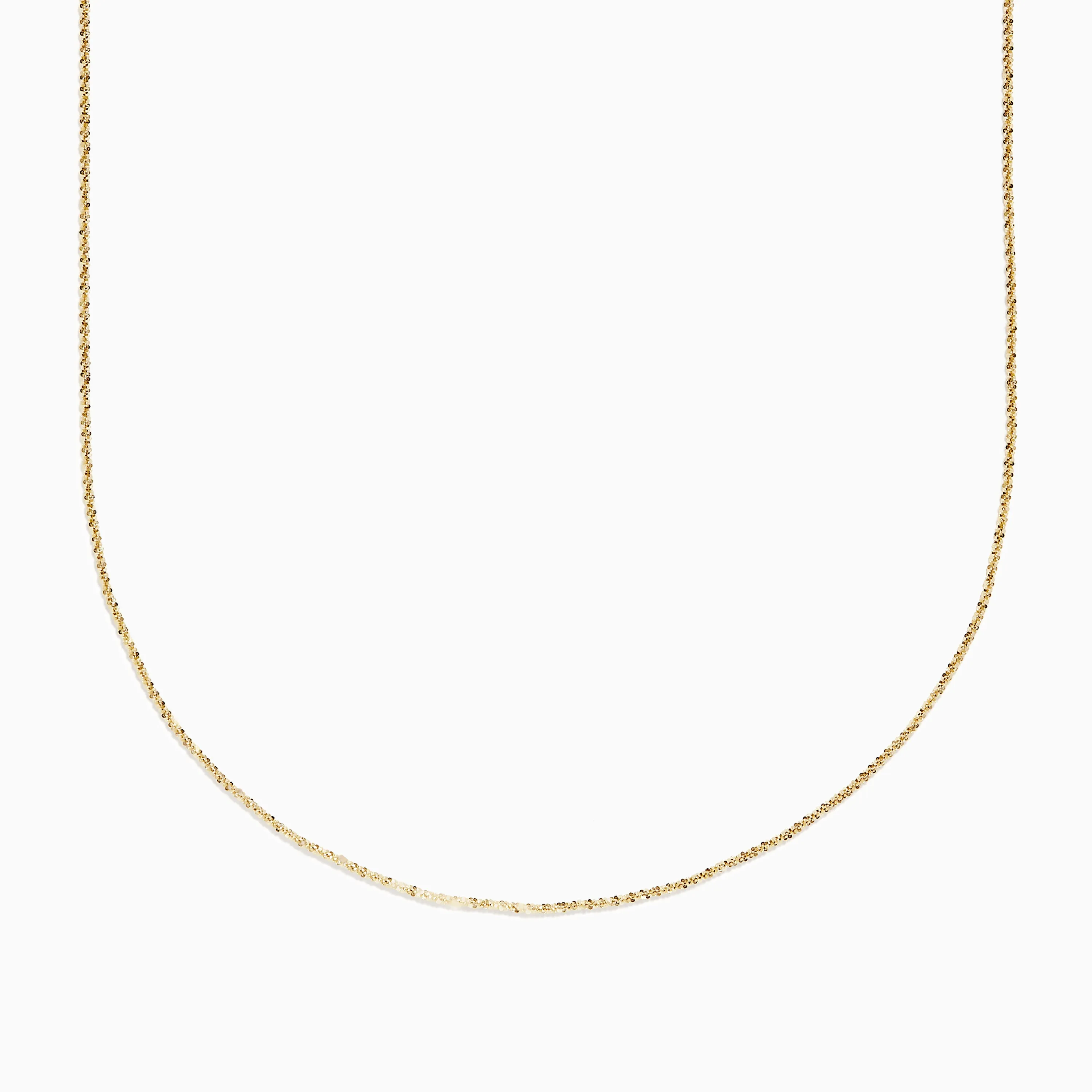 14K Yellow Gold Criss Cross Necklace