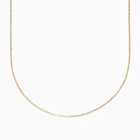 14K Yellow Gold Criss Cross Necklace