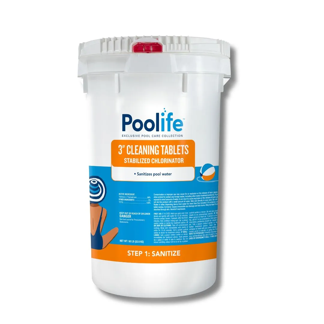 3” Chlorine Tablets - Poolife Cleaning Tablets