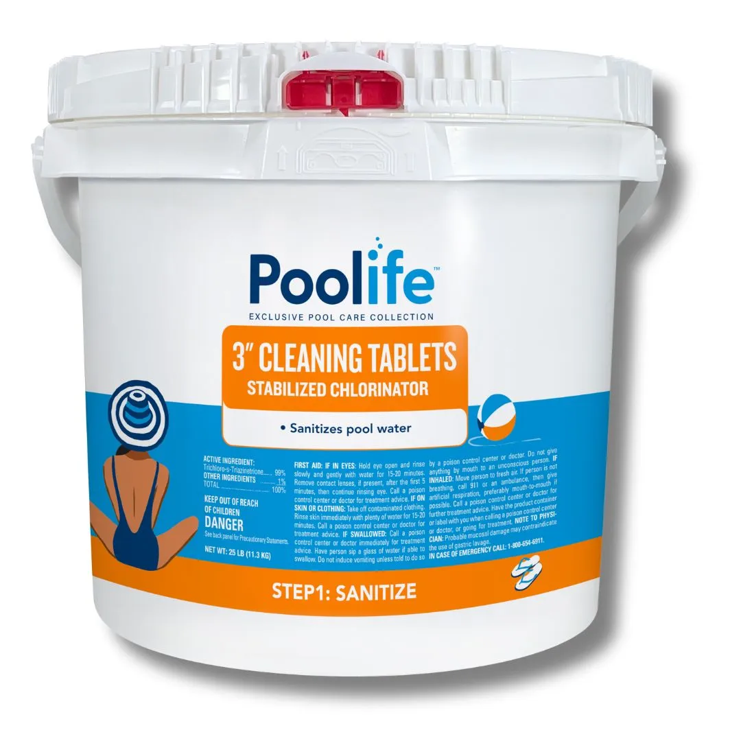 3” Chlorine Tablets - Poolife Cleaning Tablets