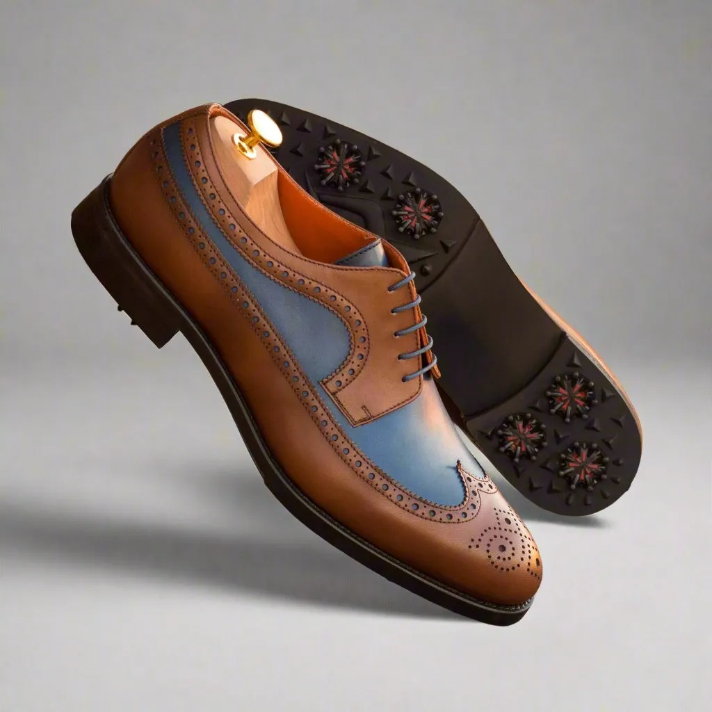 Andy Longwing Blucher golf shoes