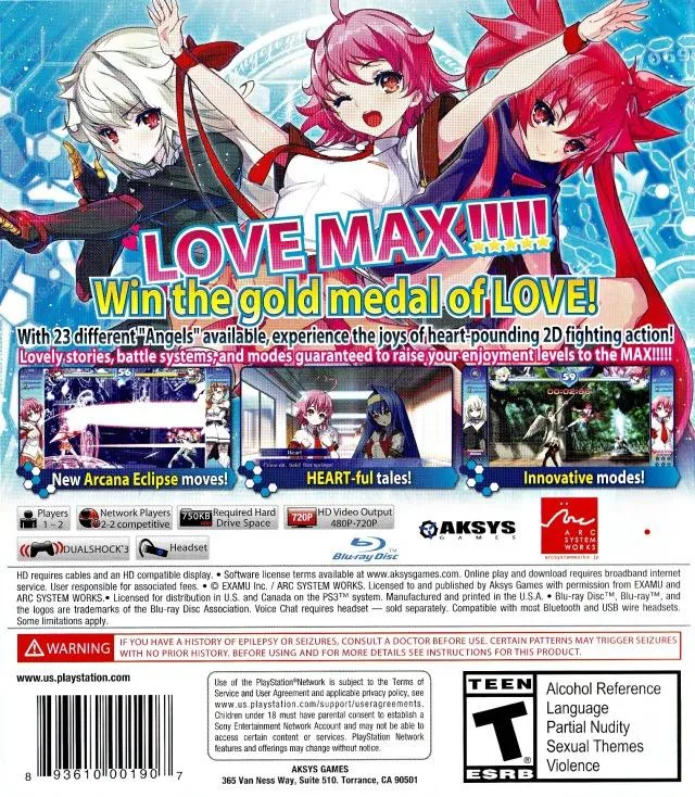 Arcana Heart 3: LOVEMAX!!!!! - (PS3) PlayStation 3 [Pre-Owned]