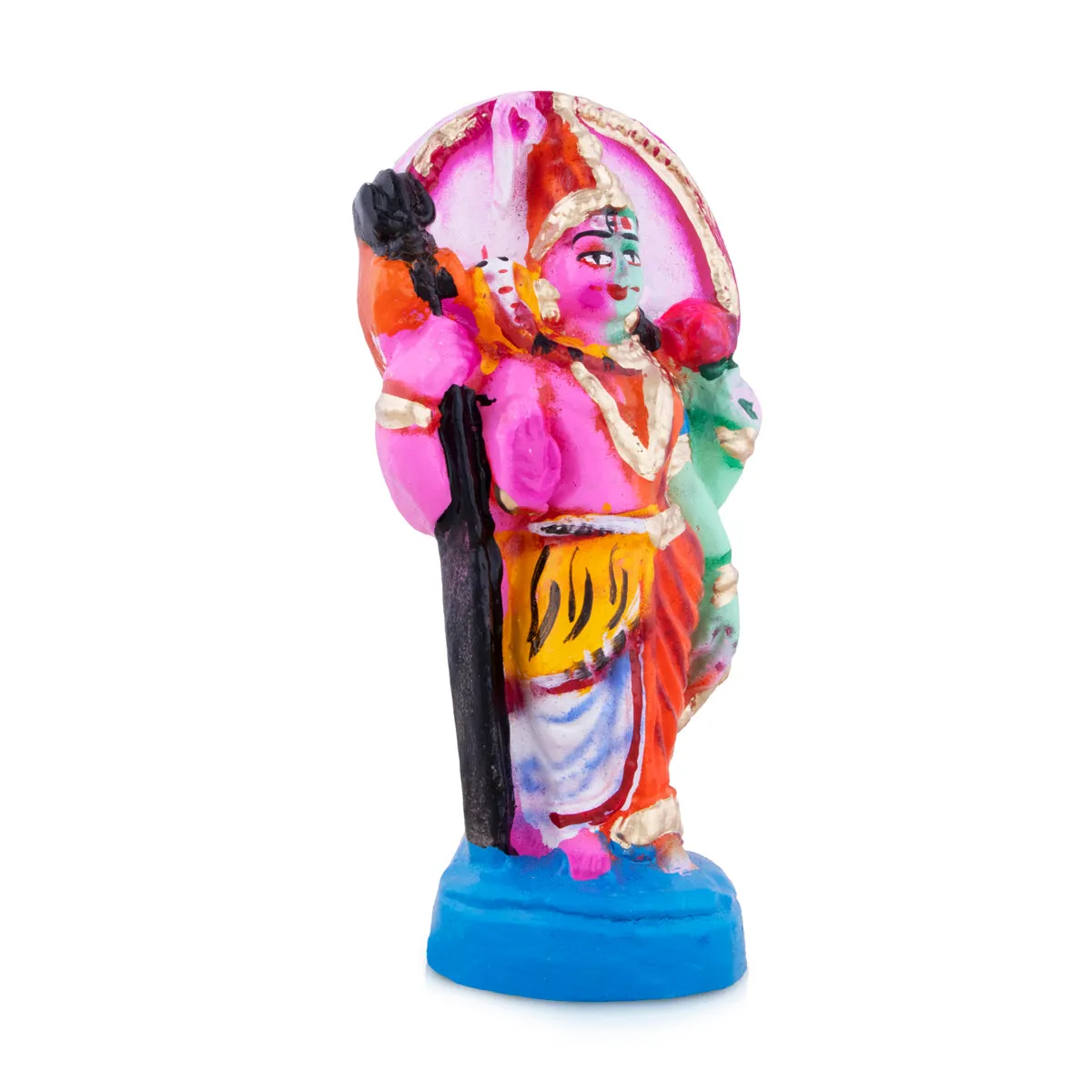 Arthanatheeswarar Clay Golu Bommai - 7 x 3.5 Inches | Giri Golu Doll/ Navaratri Golu Bomma/Gombe/Bommai