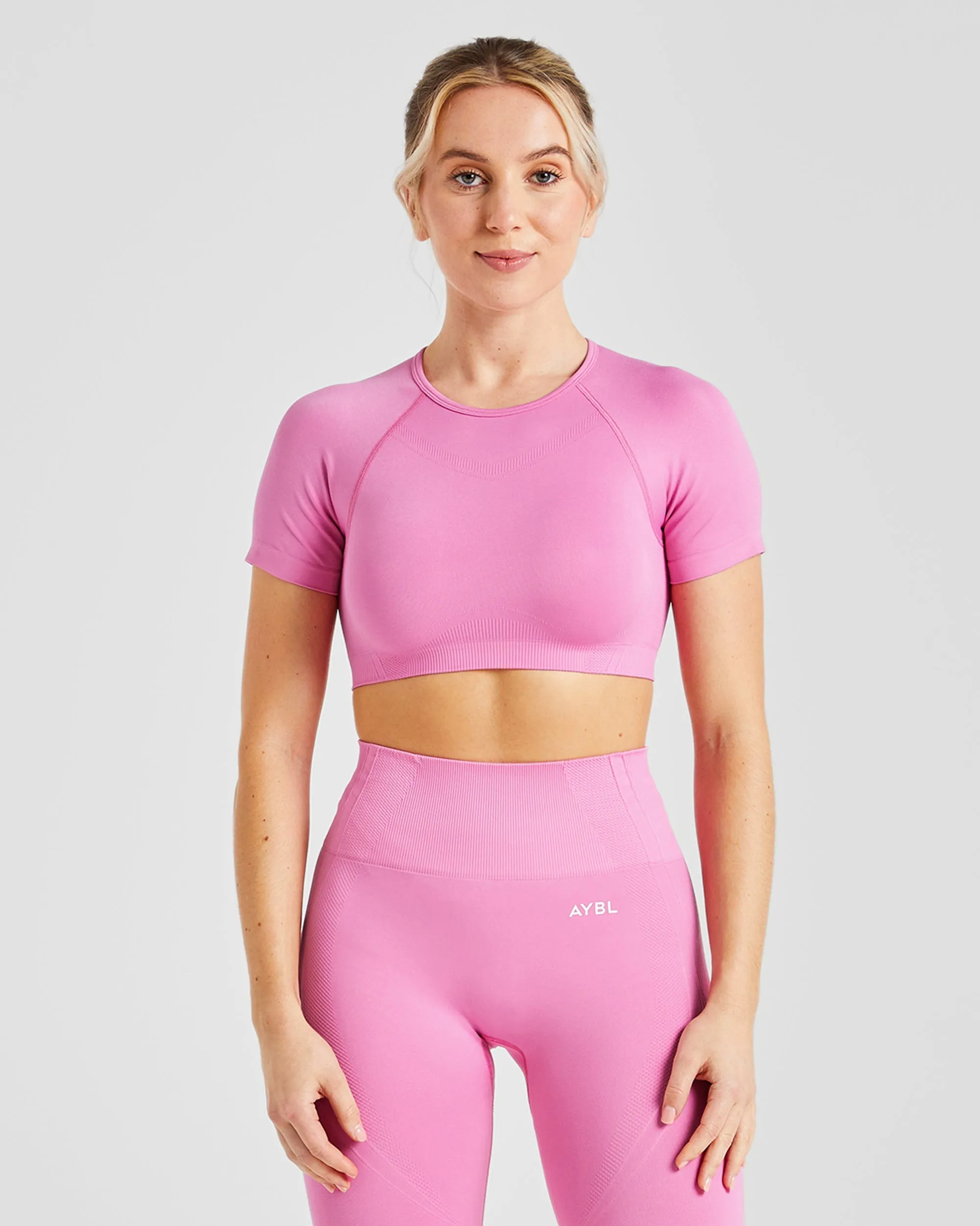 Balance V3 Seamless Crop Top - Bubblegum Pink