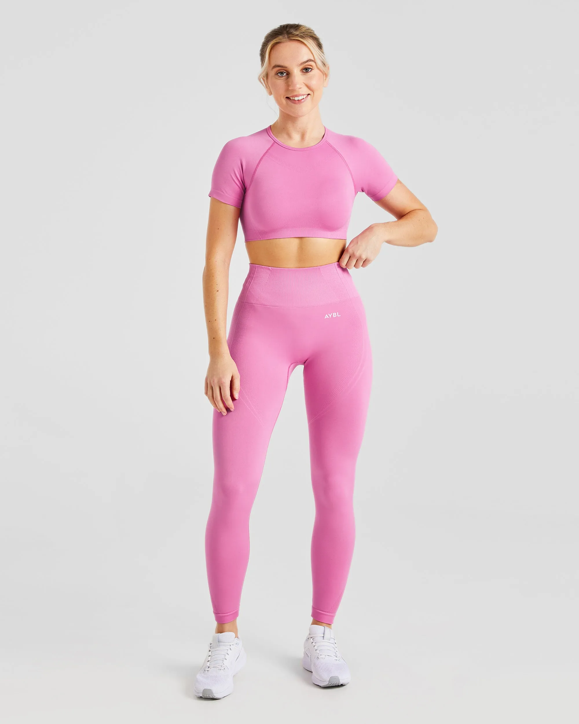 Balance V3 Seamless Crop Top - Bubblegum Pink