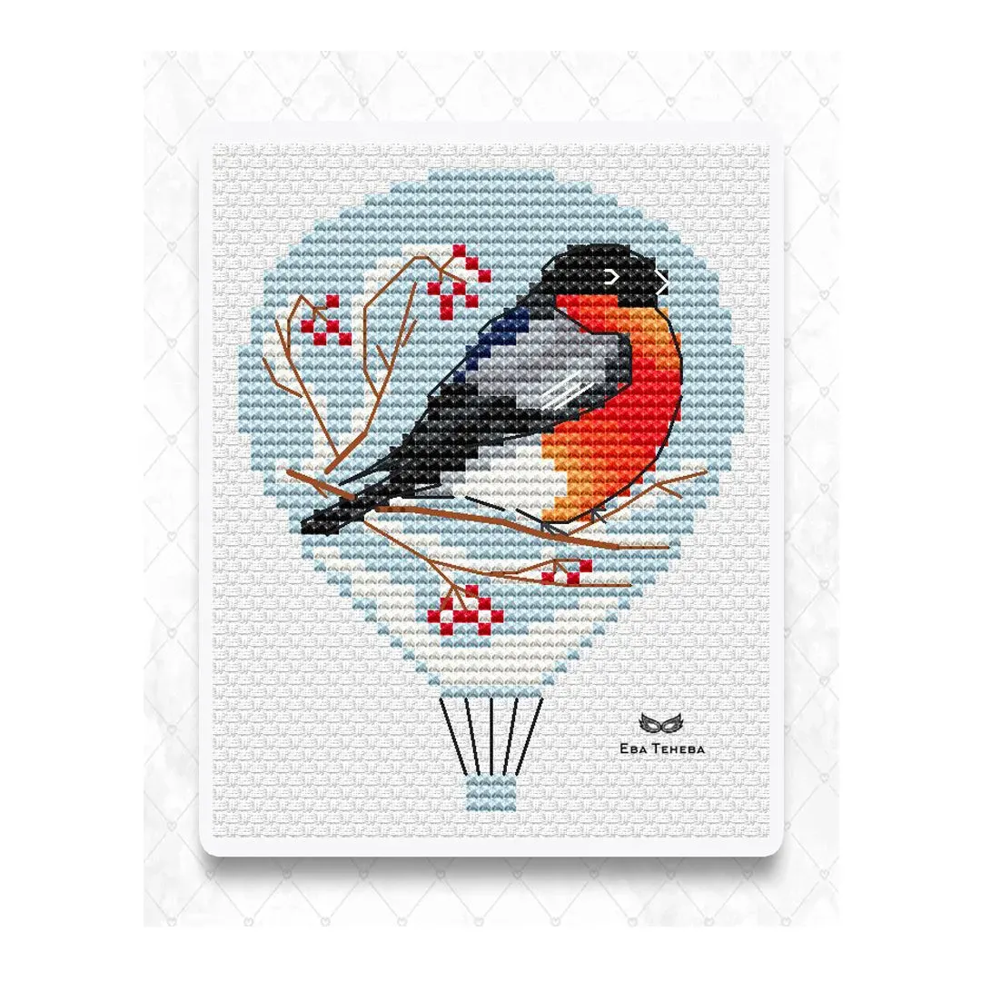 Balloons. Bullfinch - PDF Cross Stitch Pattern