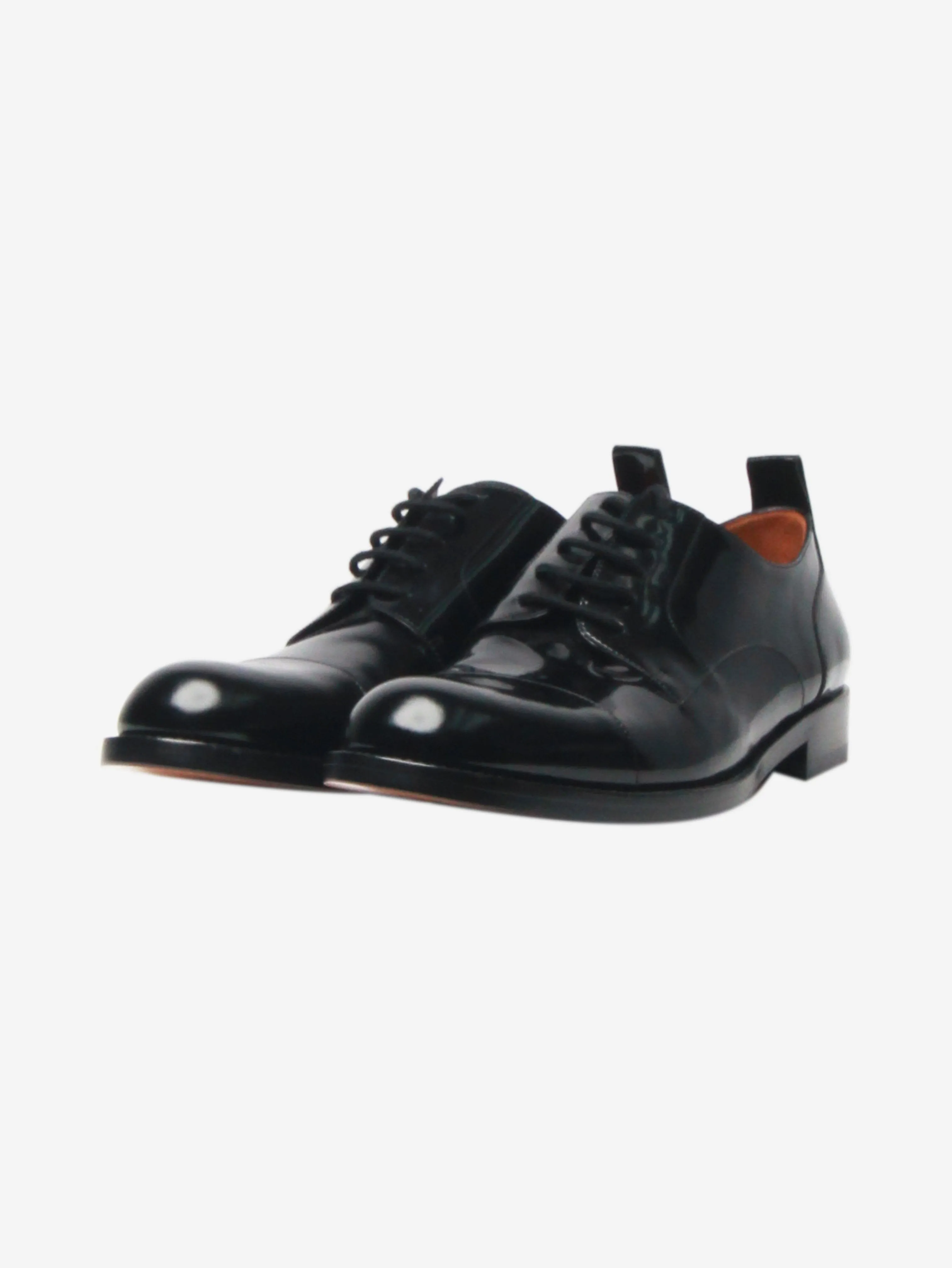 Black patent Derby shoes - size EU 39