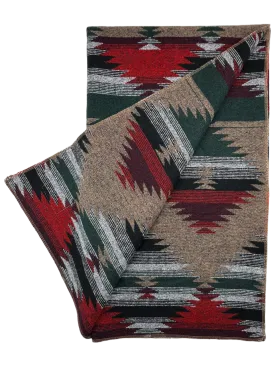 Buffalo Cross Throw Blanket - Forest Green #24-18