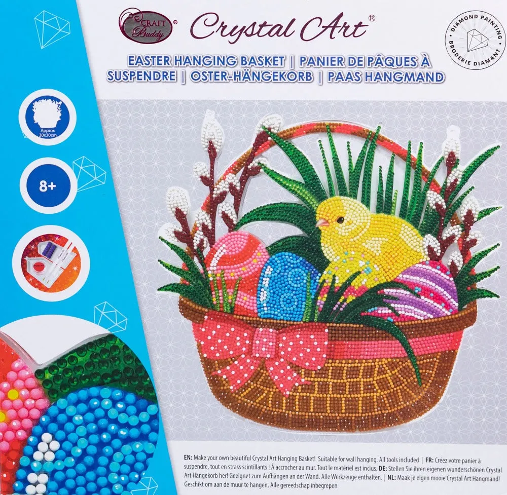 CAHB02: Crystal Art Hanging Basket Kits - EASTER