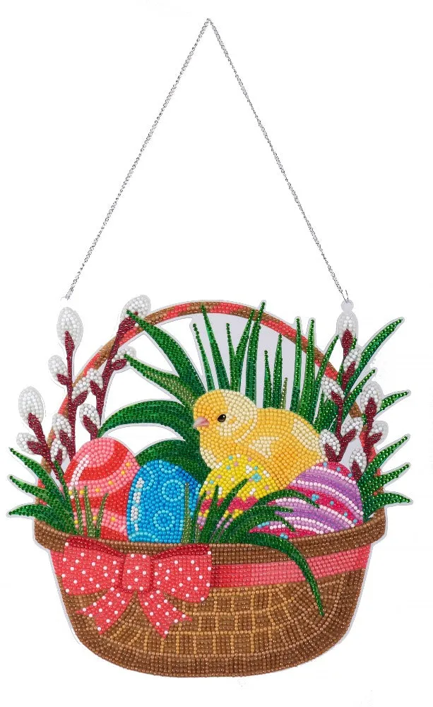 CAHB02: Crystal Art Hanging Basket Kits - EASTER