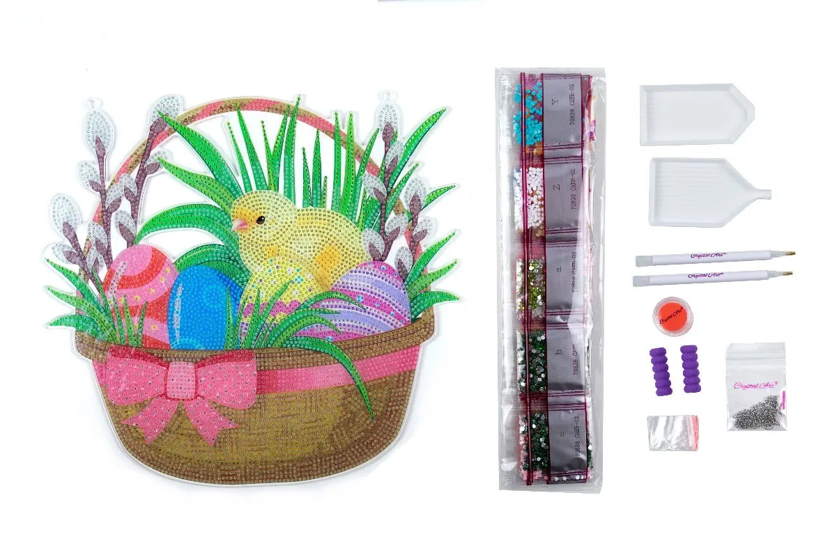 CAHB02: Crystal Art Hanging Basket Kits - EASTER