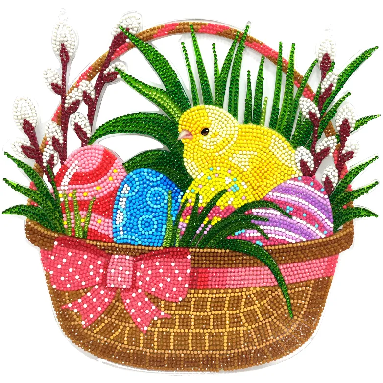 CAHB02: Crystal Art Hanging Basket Kits - EASTER