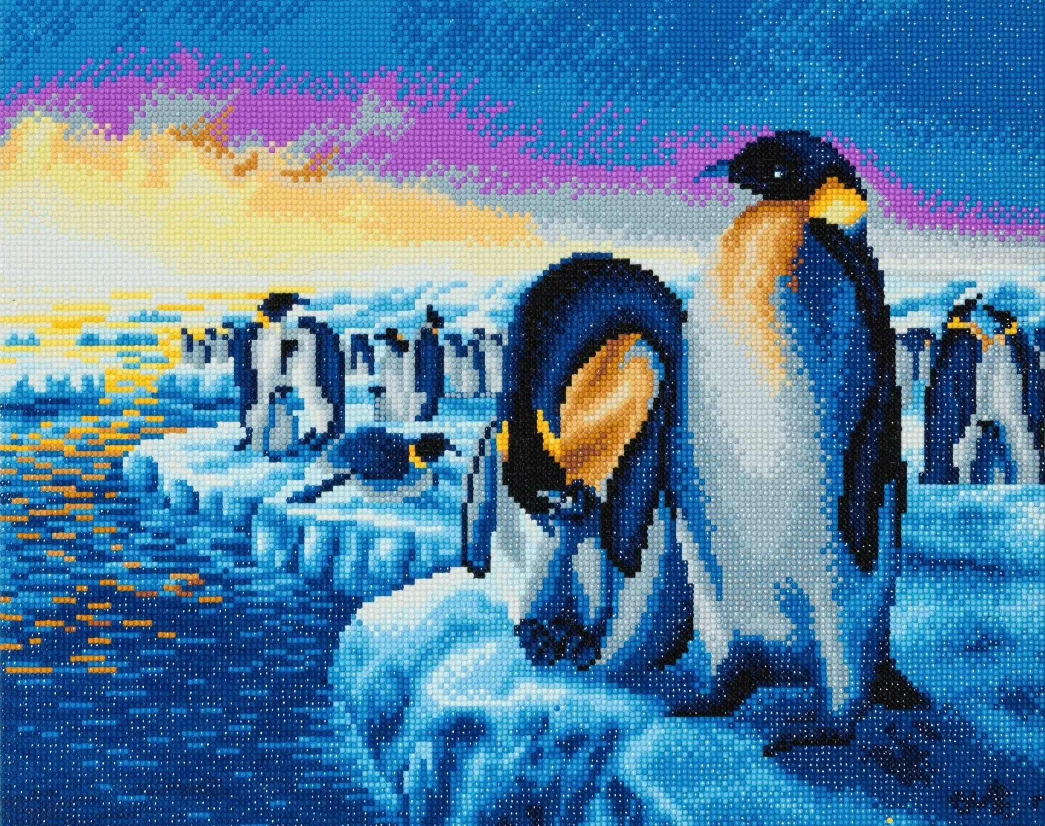 CAK-A60: "Penguins of the Arctic" Framed Crystal Art Kit, 40 x 50cm