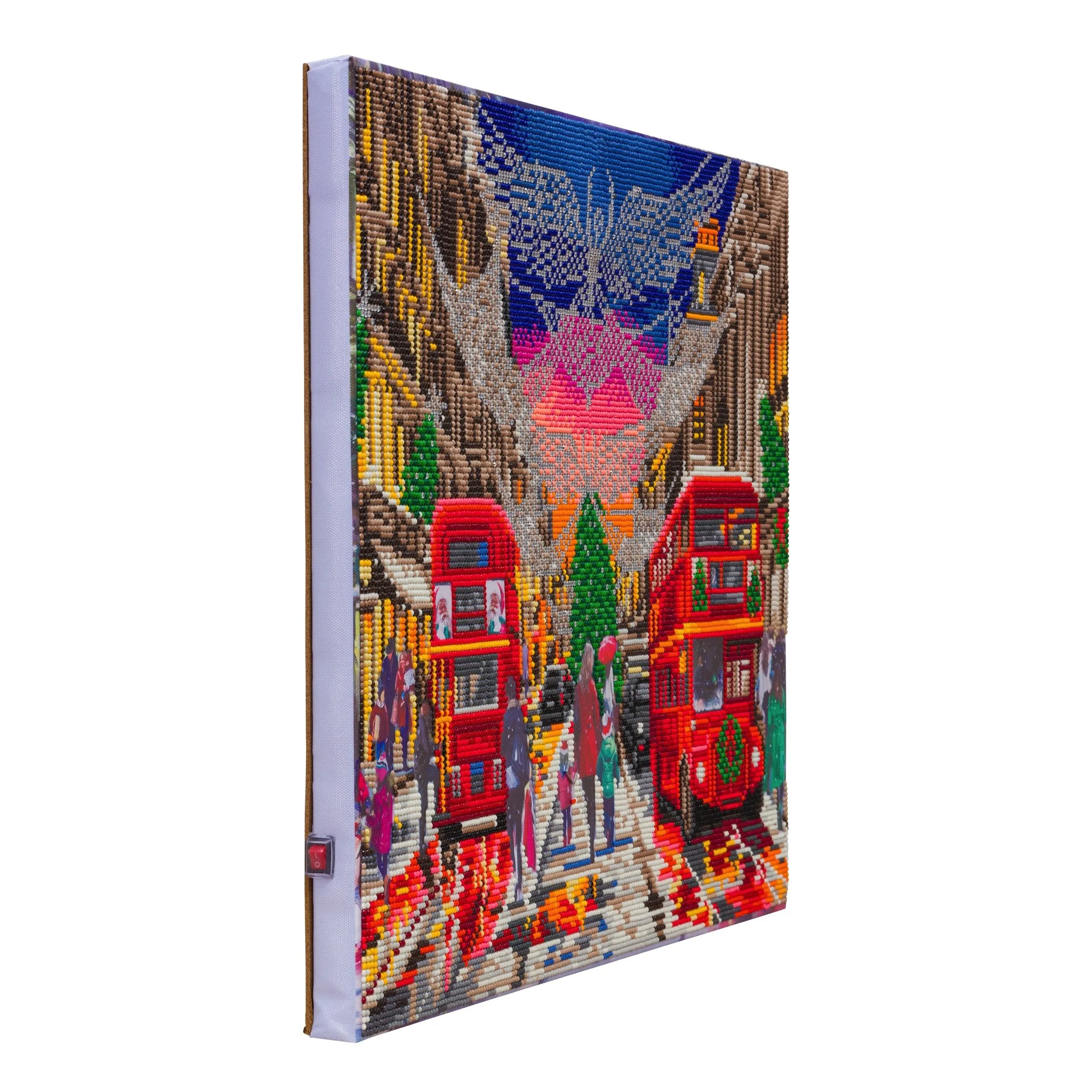 CAK-XLED20 "London Xmas Lights" 40x50cm LED Crystal Art Kit