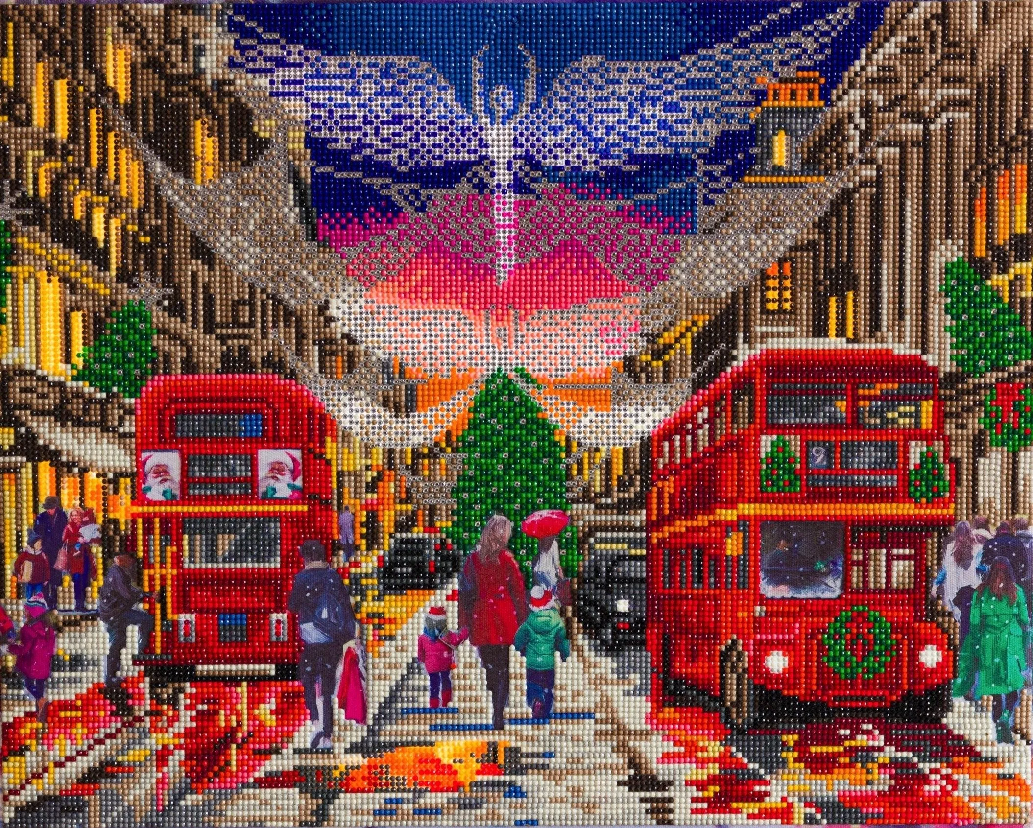 CAK-XLED20 "London Xmas Lights" 40x50cm LED Crystal Art Kit