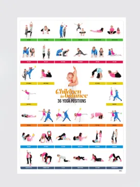 Chiball Children In Balance Yoga Pose Position Poster