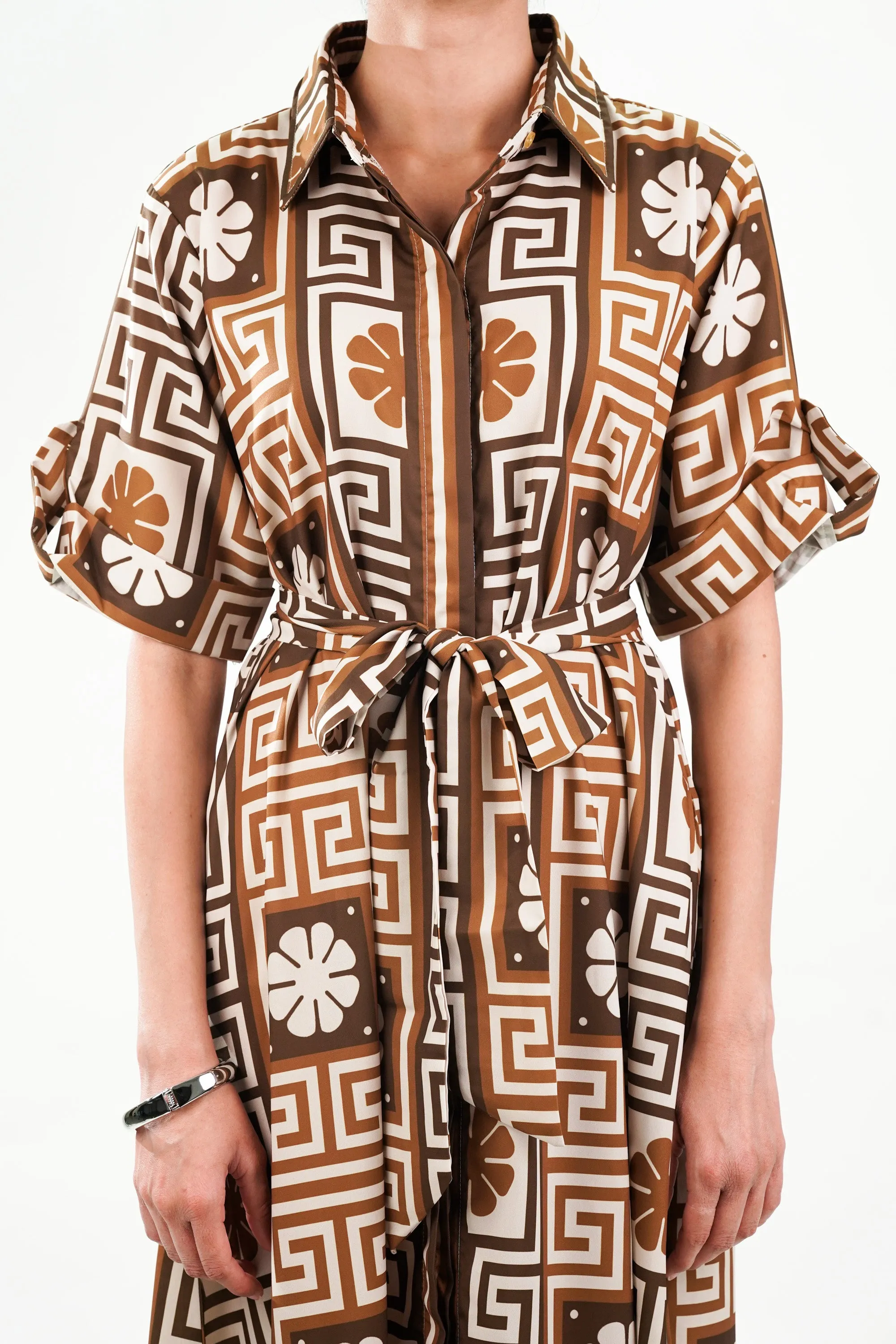 CHOCO ALMOND SHIRT DRESS