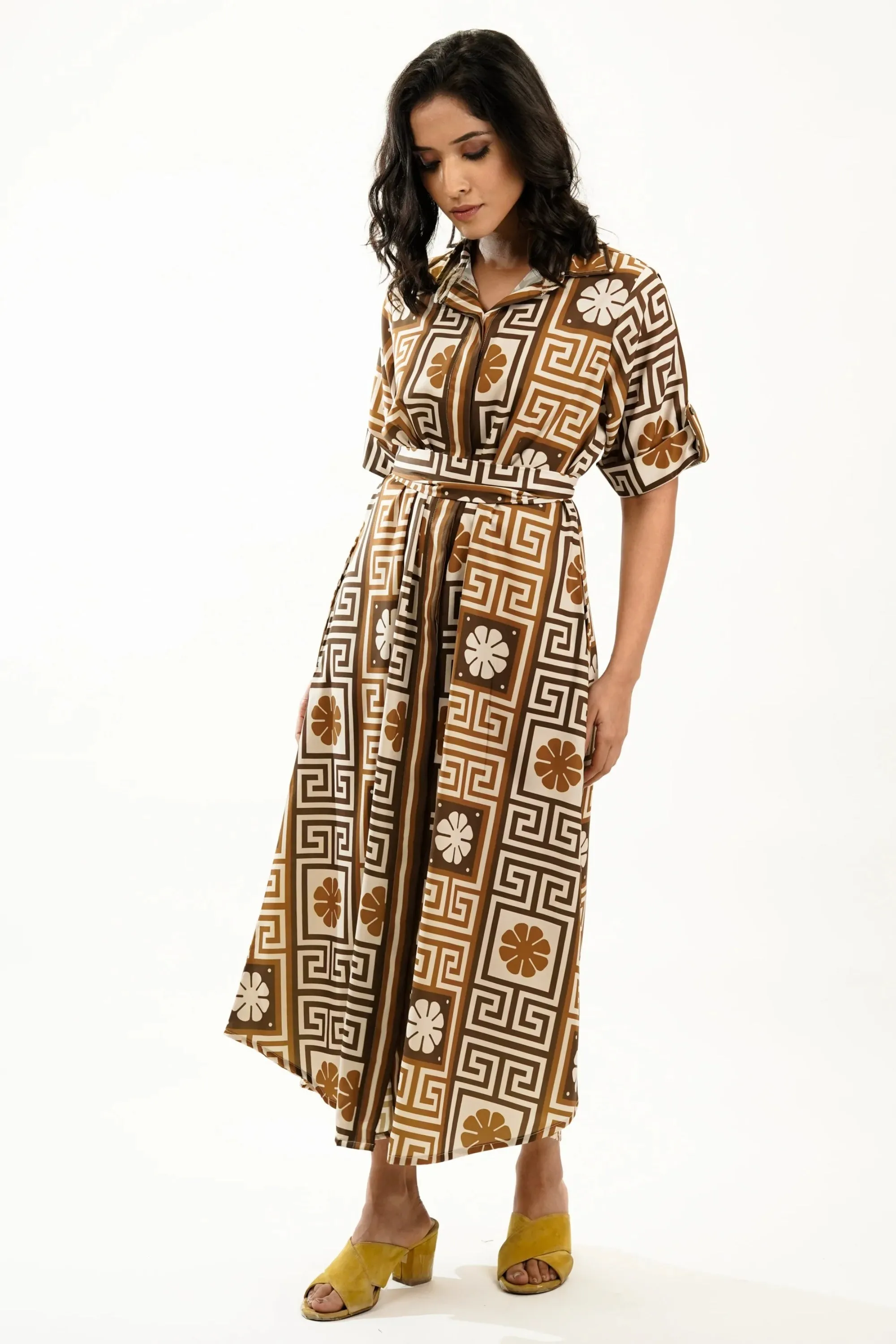 CHOCO ALMOND SHIRT DRESS