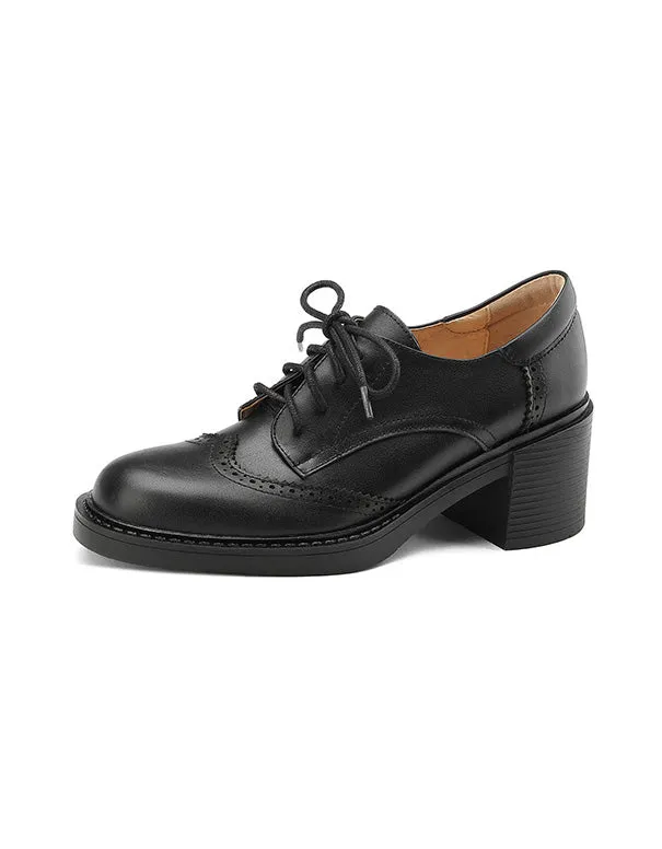 Chunky Heels British Style Oxford Shoes for Women 34-43