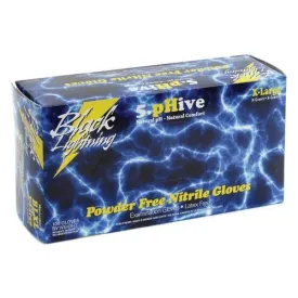 Disposable Black Nitrile Gloves, 100/Box