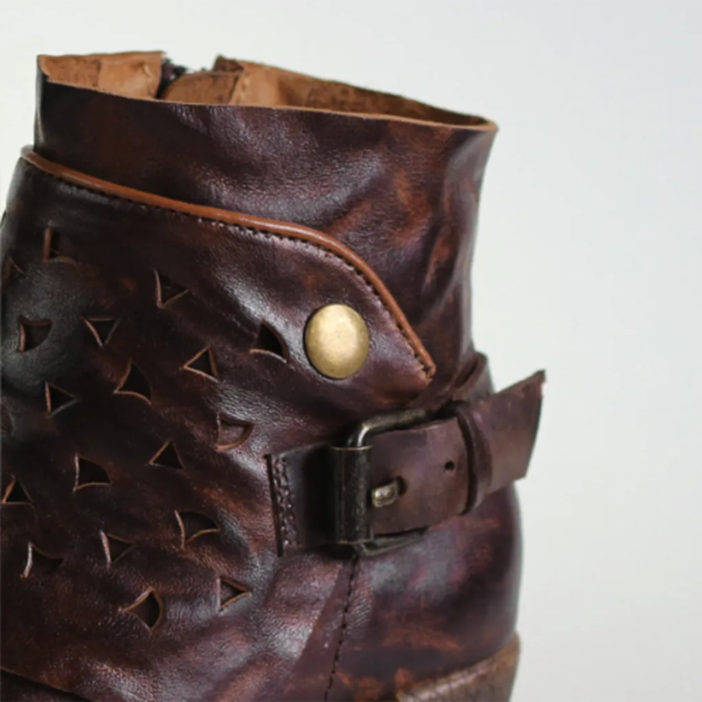 Distressed Handmade Retro Boots 35-41 | Gift Shoes