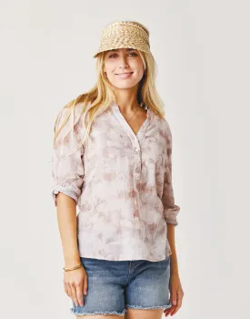 Dylan Gauze Shirt: Fawn Tie Dye