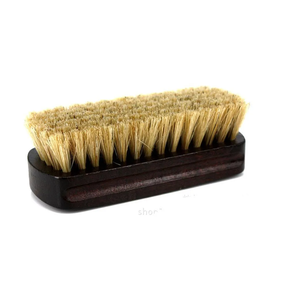 Elvio Pure Pig Bristle Wooden Shoe Brush