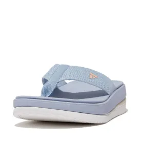 FitFlop Surff Two-Tone Webbing Toe-Post Sandals - Skywash Blue