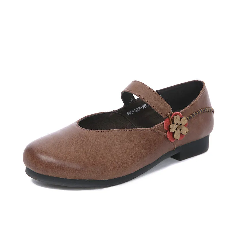 Handmade Cow Tendon Casual Retro Flats | Gift Shoes