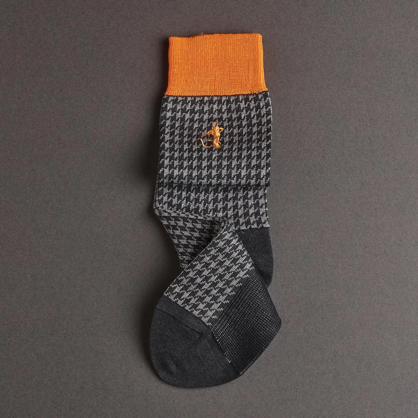 Houndstooth Socks - Grey