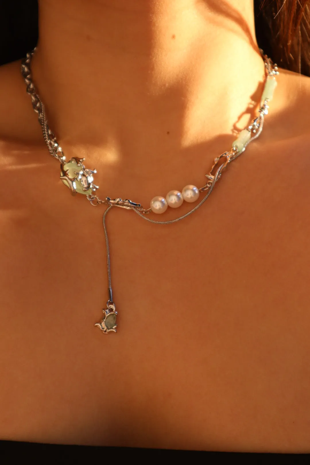 Jade Pearls Necklace