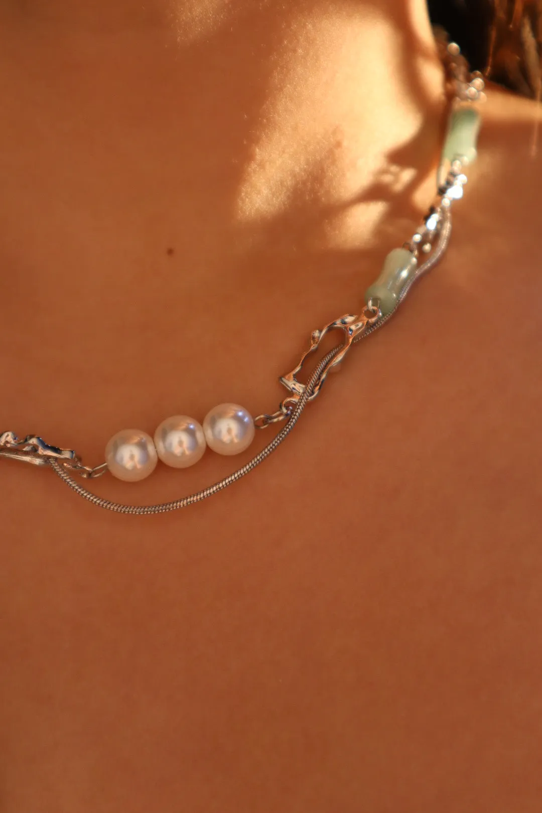 Jade Pearls Necklace