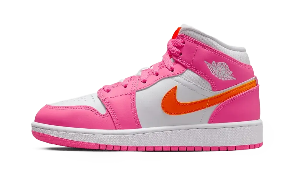 Jordan 1 Mid Pinksicle Safety Orange