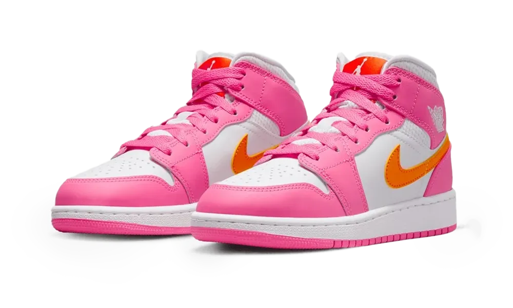 Jordan 1 Mid Pinksicle Safety Orange