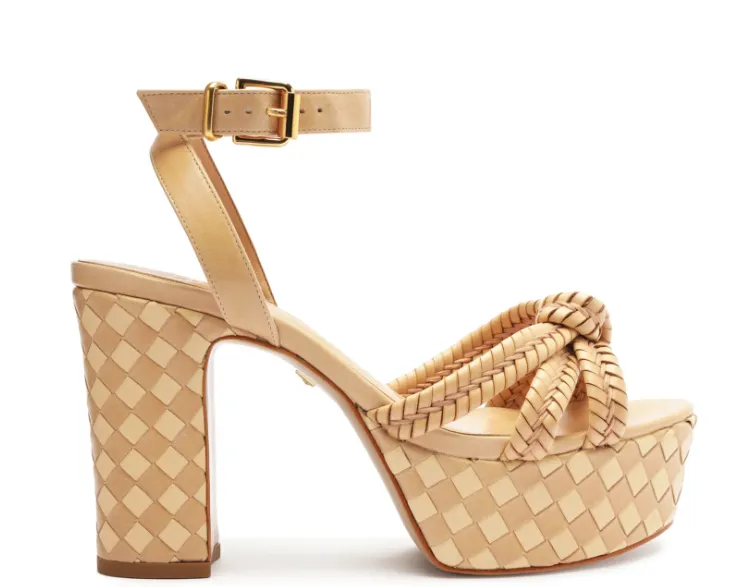 Kareena Woven Platform - Light Nude