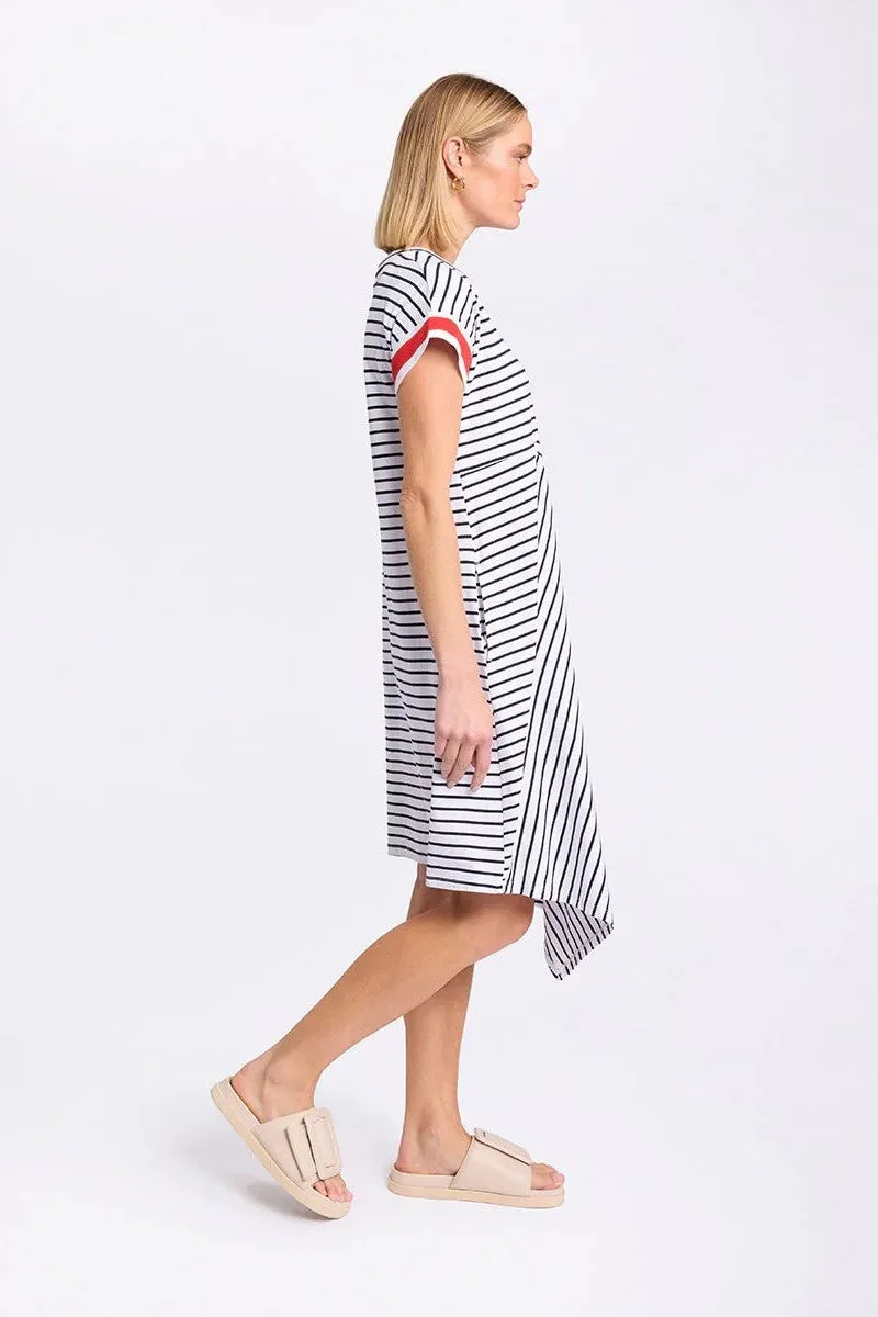 Marco Polo - YTMS590303 Spliced Stripe Dress