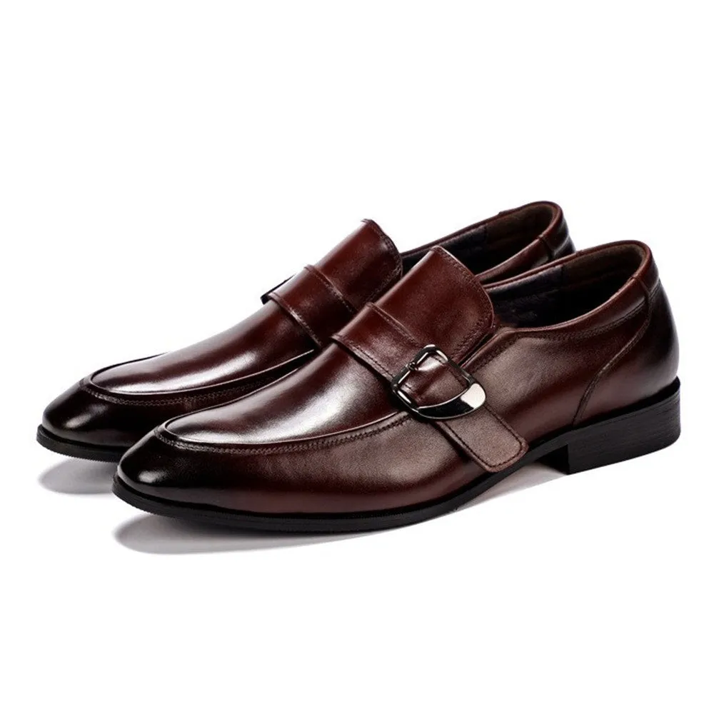 Men Black Monk Strap Shoes