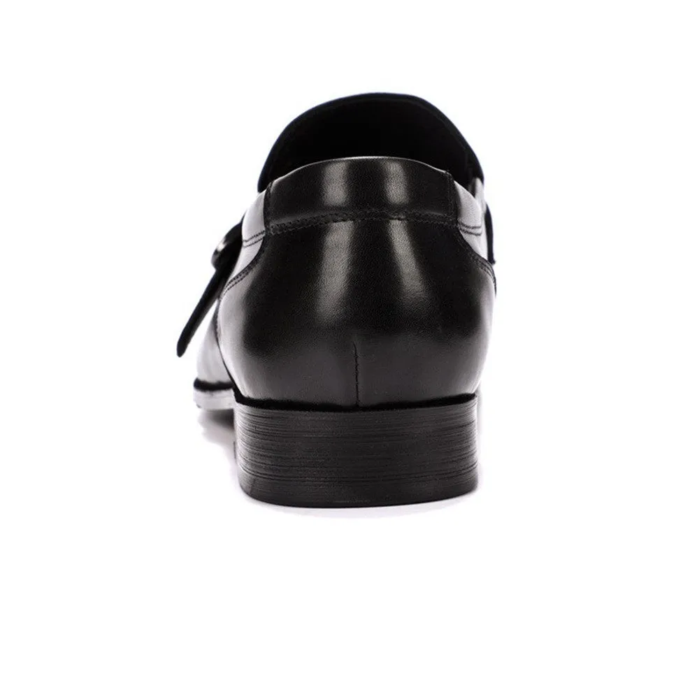 Men Black Monk Strap Shoes