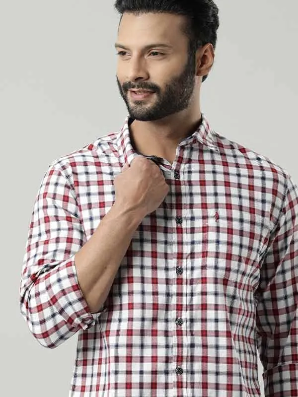 Men Checked Full Sleeve Cotton Shirt