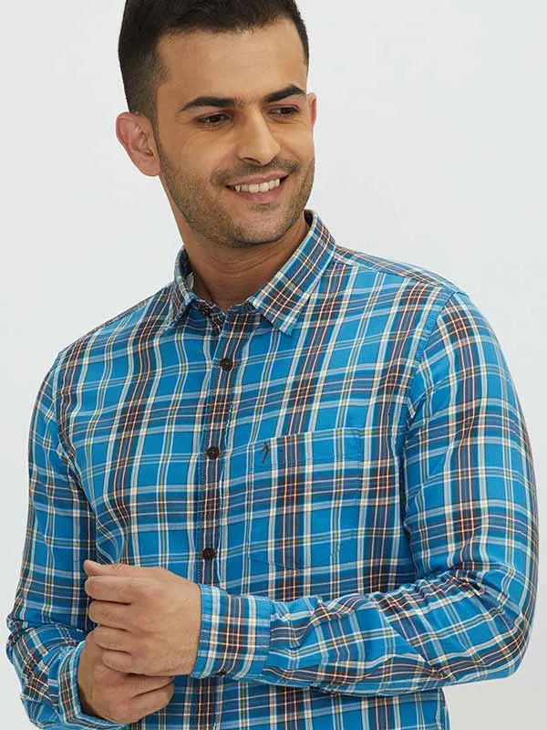 Men Checked Full Sleeve Cotton Shirt