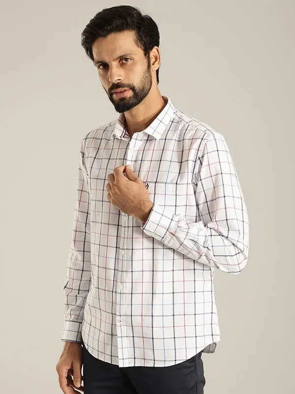 Men Checked Full Sleeve Cotton Shirt