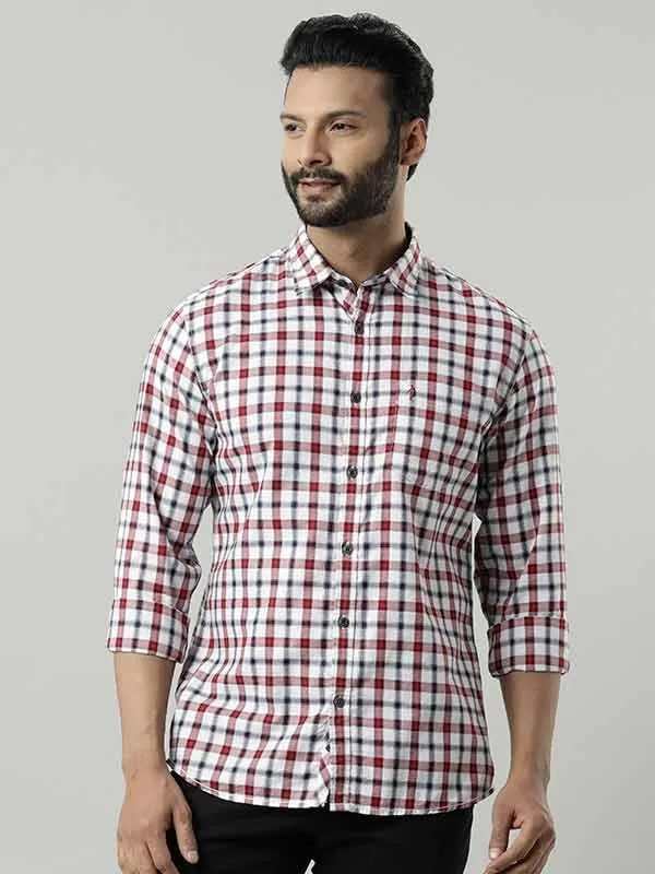 Men Checked Full Sleeve Cotton Shirt