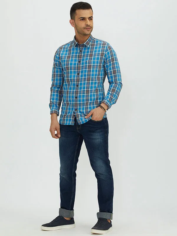 Men Checked Full Sleeve Cotton Shirt