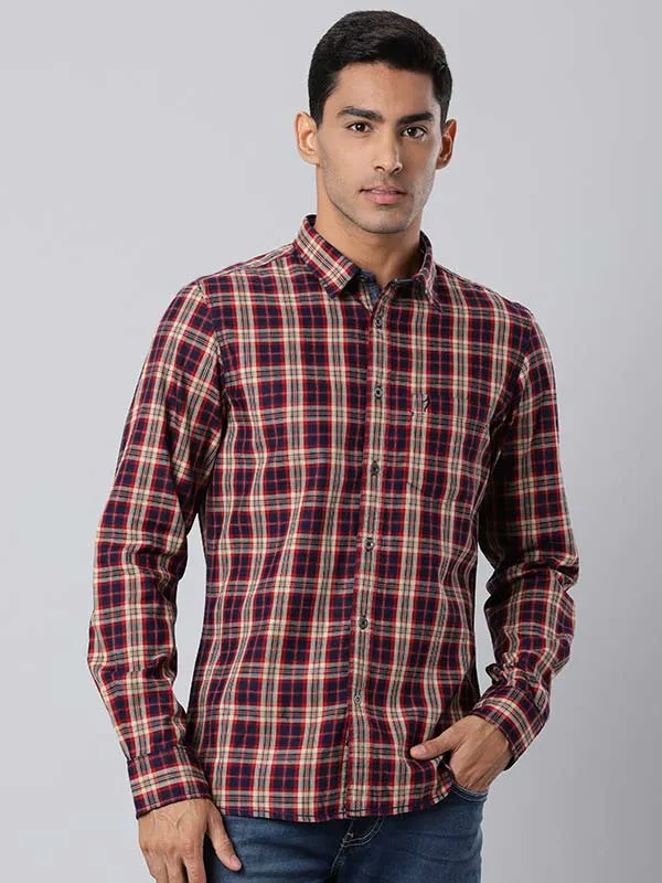 Men Checked Full Sleeve Cotton Shirt