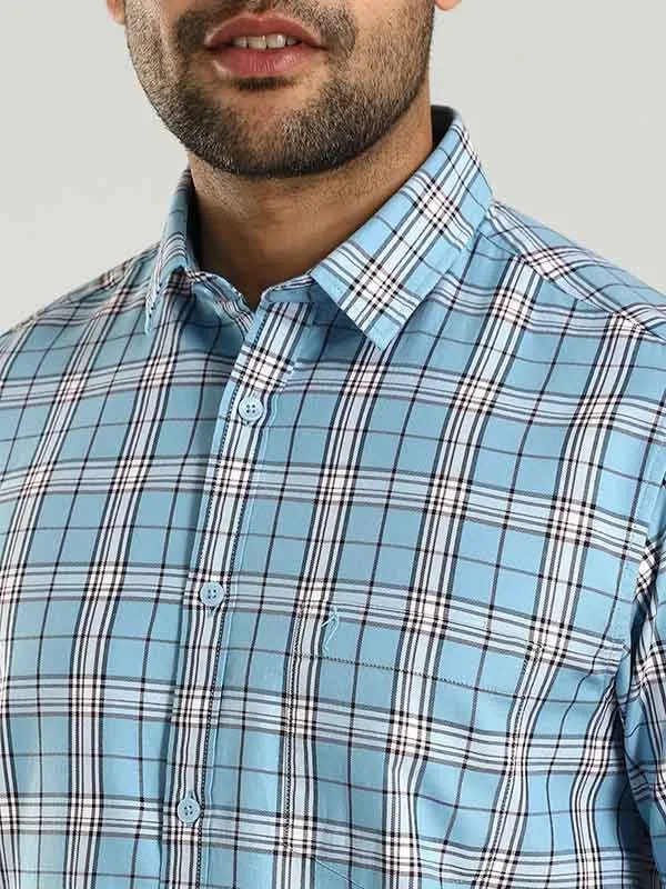 Men Checked Half Sleeve Cotton Shirt