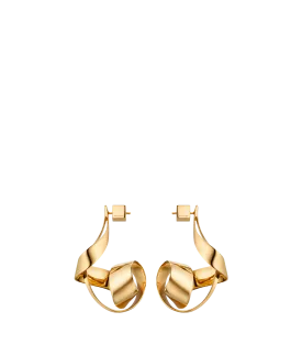 Éole Spiral Earrings - 24 carat gold-gilded