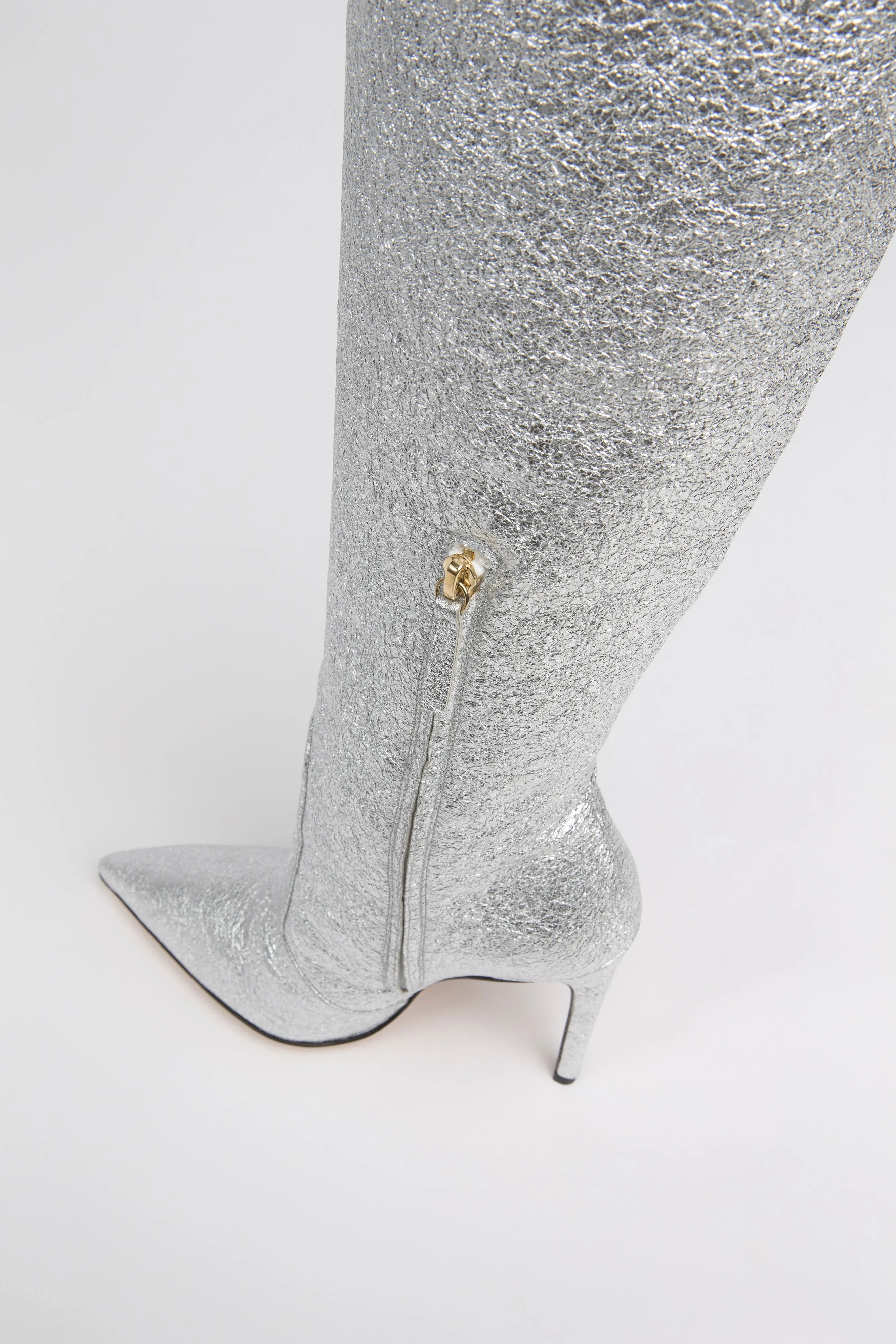 OTK SLOUCH BOOT | SILVER CRACKLE002