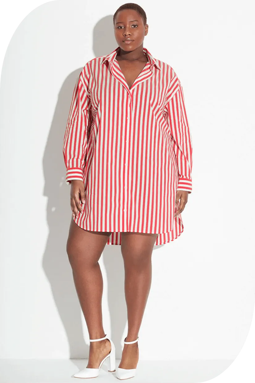 Signature Tunic Shirt in Poppy